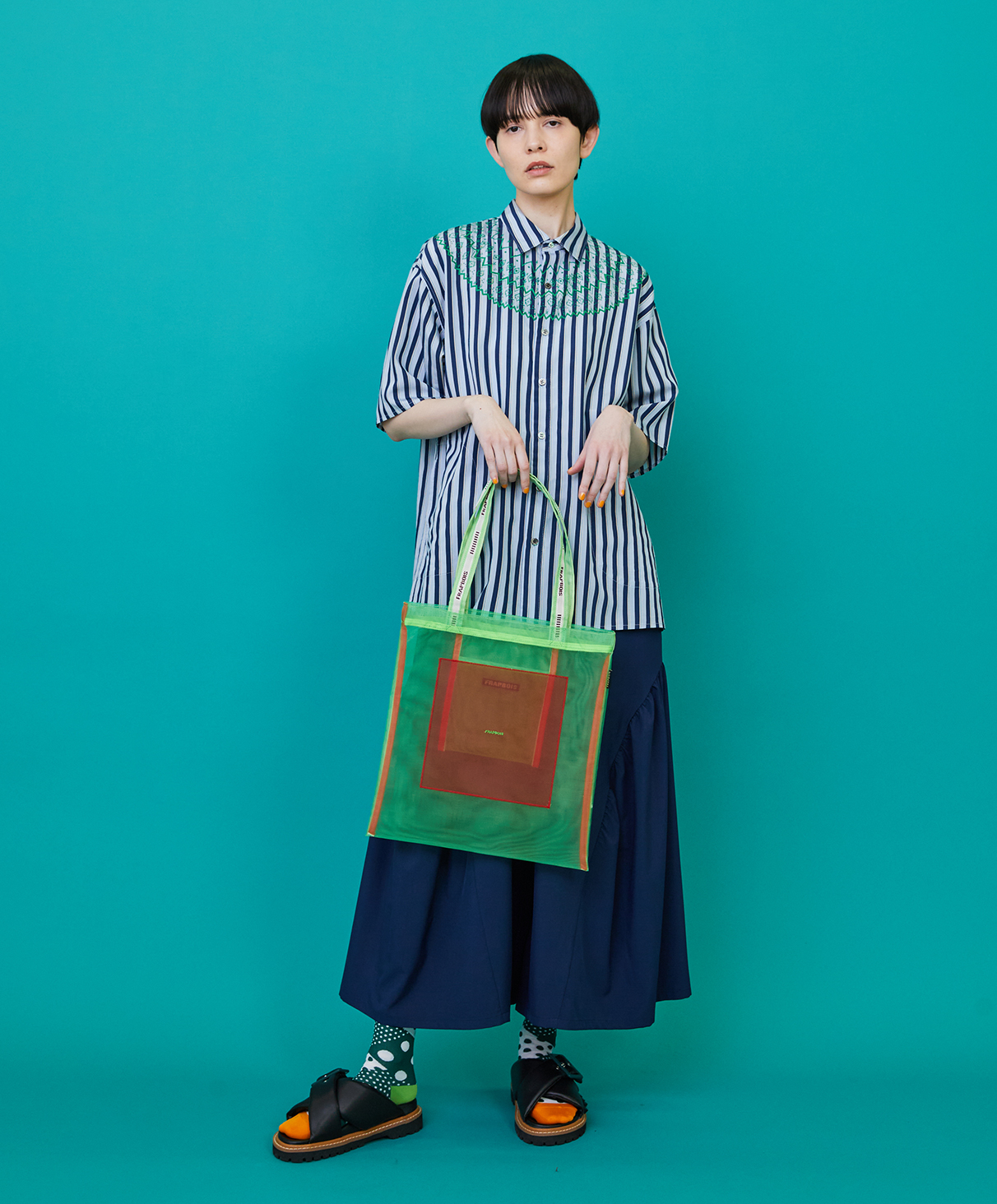 SHIRT, PANTS, TOTE BAG, SOCKS, SANDALS