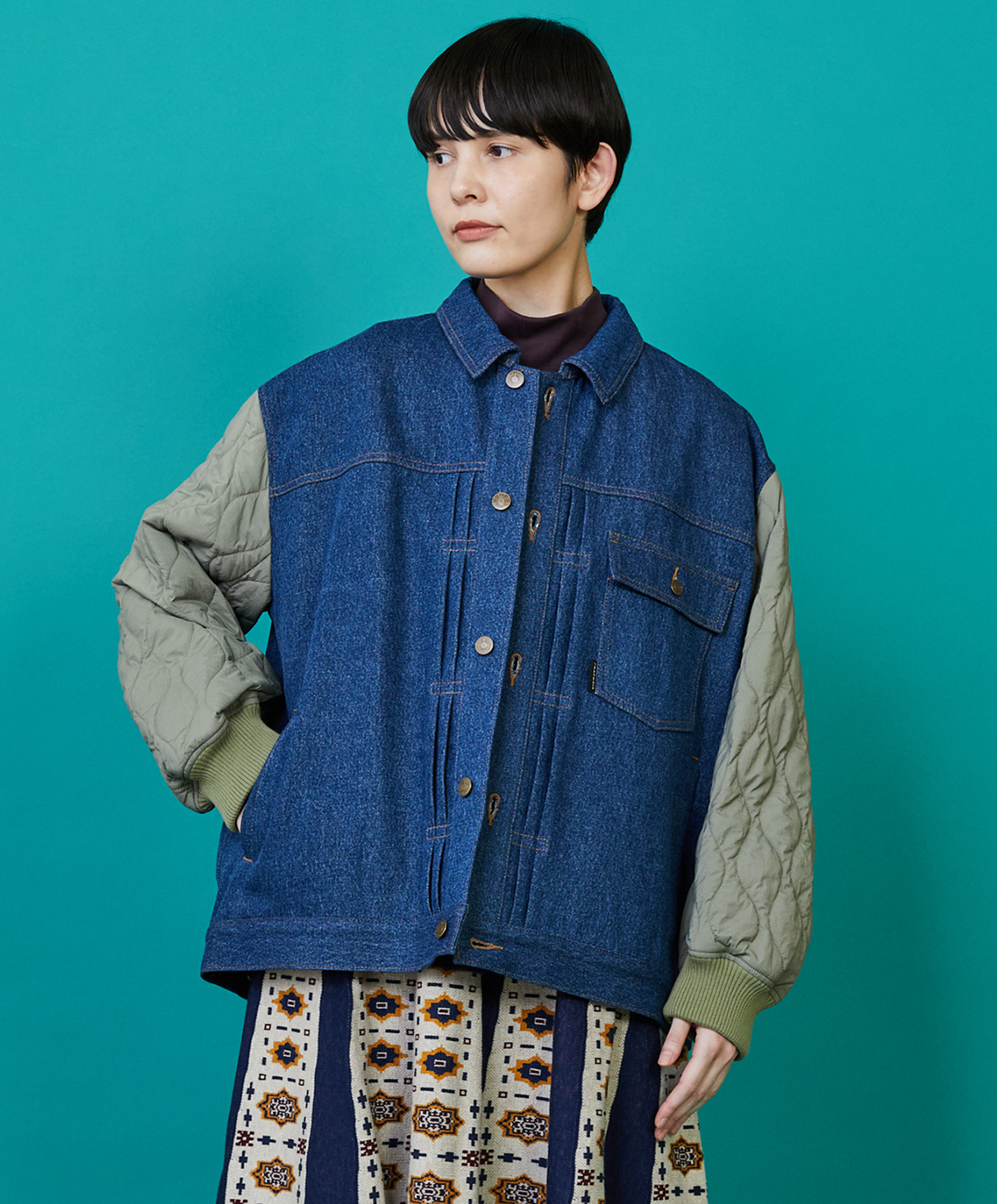 BLOUSON, CUT and SEW, SKIRT