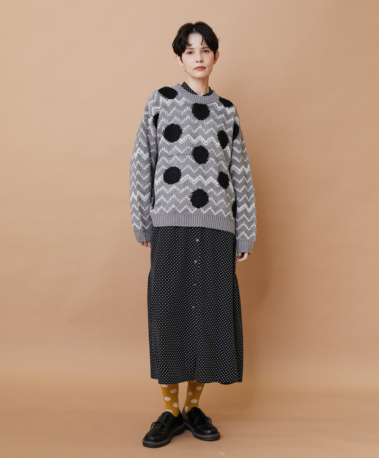 KNIT, ONE PIECE, SOCKS, SHOES