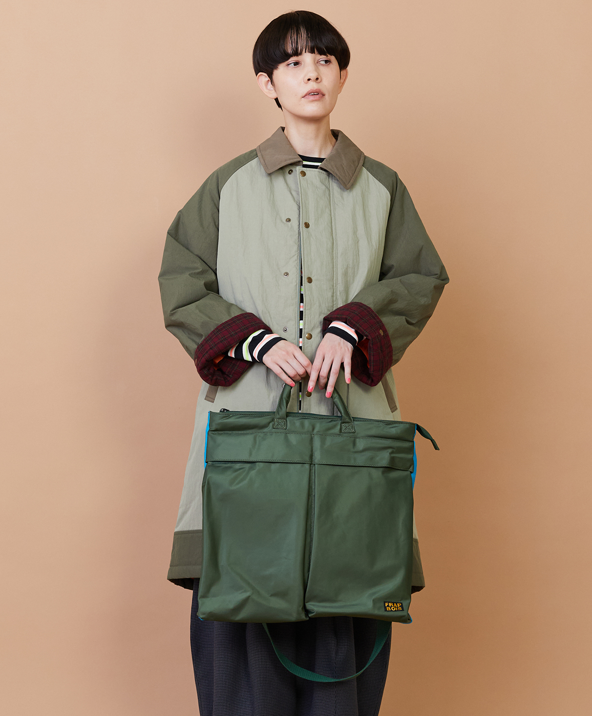 COAT, TOPS, PANTS, BAG