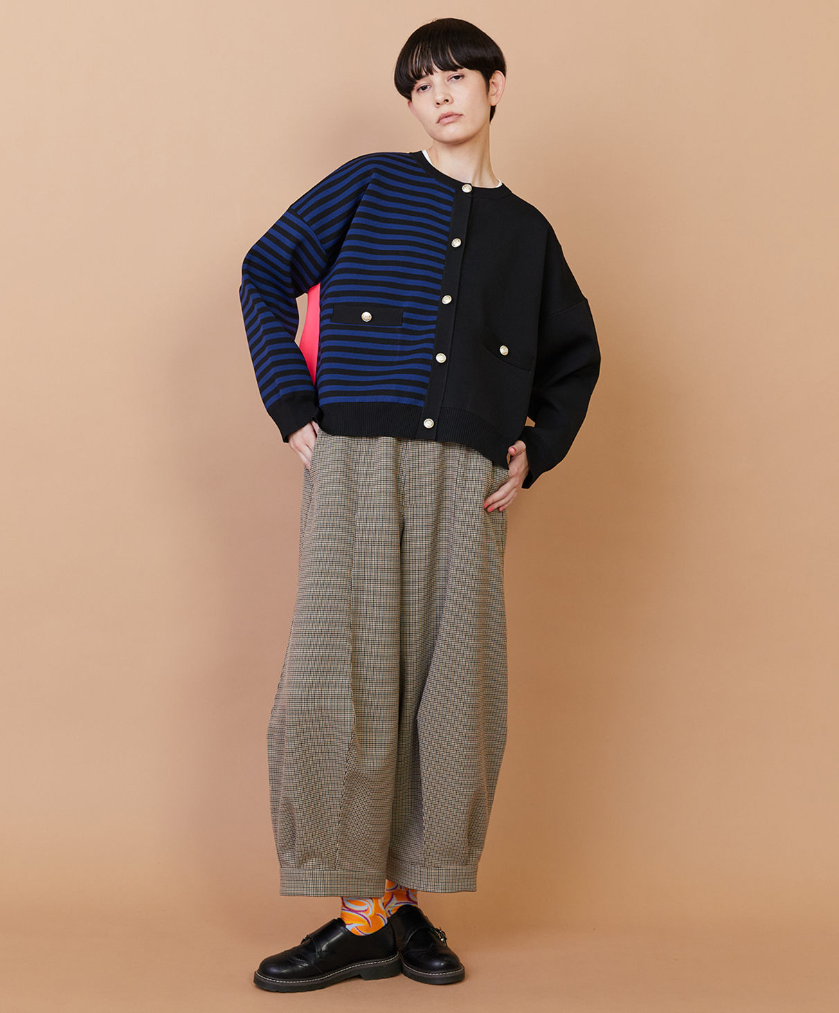 CARDIGAN, PANTS, SOCKS, SHOES