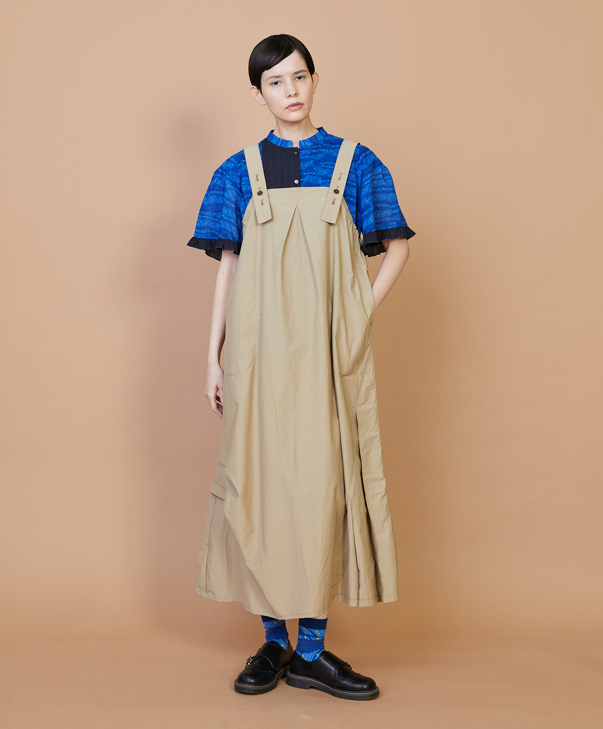 SHIRT, ONE PIECE, SOCKS, SHOES